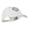 thumbnail image 5 of Celtic Cross Embroidered Washed Cap - White OSFM, 5 of 5