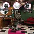thumbnail image 2 of Sillon de Barberia Vanlig Bergamo Premier Mega Reforzado Color Plateado Redondo, 2 of 7