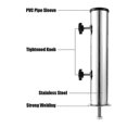 thumbnail image 3 of Umbrella Pole Mount Stand Tube Set, Outdoor Parasol Base Holder Insert Pipe Sleeve, For Outside GarA2024120586, 3 of 5