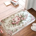 thumbnail image 5 of 1pc Floral Pattern Tablecloth Absorbent Non-Slip Bathroom Thickened Flannel Rug Decor,Soft,Quick Drying,Suitable For Indoor/outdoor Use,Bathrooms,Bedrooms,Kitchens,Terrace,Laundry Rooms,16"x24", 5 of 9