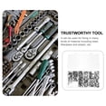 thumbnail image 3 of MasteelfCA 190pcs Rivet Nuts Aluminum Alloy Flat Head Threaded Insert Rivnuts Assortment, 3 of 8