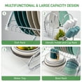 thumbnail image 6 of Ktaxon Kitchen Stainless Steel Dish Cup Drying Rack Holder 2-Tier Dish Rack Sink Drainer, 6 of 11