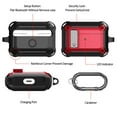 thumbnail image 6 of Duo Shield Secure Lock Designed For Airpods Pro With Hook, Red/Black, 6 of 7