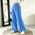 thumbnail image 4 of BLCHUNen Lounge pants for Women Fleece Plush Casual Elastic Waist Homewear Sleep Winter Pajamas with Pockets, 4 of 9