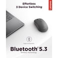 thumbnail image 3 of Mouse Bluetooth silencioso Lenovo Yoga, ajuste de DPI de 3 niveles, batería de 36 meses, Bluetooth 5, 3 of 7