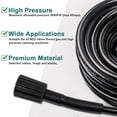 thumbnail image 3 of Ueetek-8m 160 Bar M22 High Pressure Hose for Power Washer (Black), 3 of 9