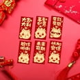 thumbnail image 4 of vnanda Chinese New Year Red Envelopes 6pcs Red Envelope Exquisite Festive Chinese Style Dragon Pattern Red Pocket for New Year Dragon Pattern Red Envelopes, 4 of 8