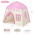 thumbnail image 5 of Princess castle play tent, Kids Teepee Tent, Large Children Playhouse, Oxford Fabric Children Playhouse for Indoor Outdoor with Carry Bag, Playhouse Boys & Girls Birthday Gift, 5 of 9