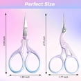 thumbnail image 4 of EXLEAF Embroidery Scissors 2 Pcs Small Sewing Scissors Sharp Stainless Steel 3.6 Inches for Artwork, Crochet, Needlework, Threading, Pink, 4 of 7