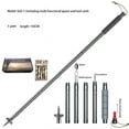 thumbnail image 2 of Multifunctional 7-Section Aluminum Alloy Trekking Pole Outdoor Telescopic Folding Hiking Pole Lightweight Mountaineering Cane with Foam Grip, 2 of 12