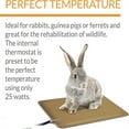 thumbnail image 4 of Pet Products Small Animal Outdoor Heated Pad, Waterproof, Chew Resistant, Safety Listed, Indoor Outdoor Heater Warming Pad for Cat Houses, Rabbit Hutches, or Chick Brooders, 4 of 5