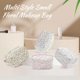 thumbnail image 5 of Small Makeup Bag, Cotton Portable Toiletry Bag, Quilted Floral Cosmetic Bag Wash Organizer Pouch for Women Girls Ladies, 5 of 5