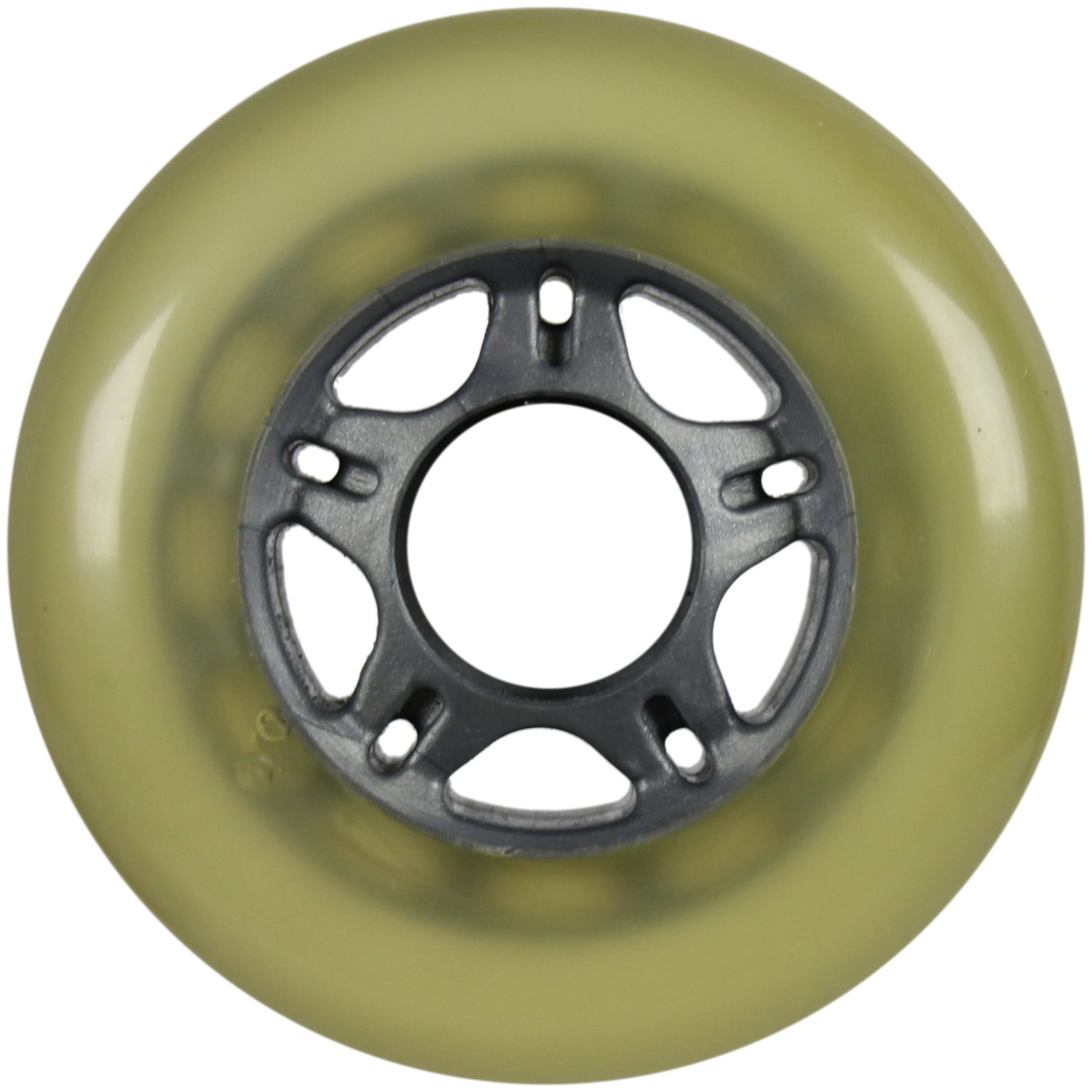 Inline Skate Replacement Wheel Silver/Cloudy 80mm 78A 5Spoke