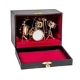 thumbnail image 2 of Broadway Gift Co. Gold Drum Set Metal Instrument Miniature Replica on Stand, Size 5 x 5 x 4 in., 2 of 4