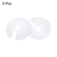 thumbnail image 3 of 5PCS Tapa de Decoración de Tubo 1.2 a 2.2in (30-55mm) Tapa de Tubo con Brida Decoración PP Plástico, Blanco, 3 of 6