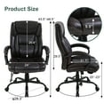 thumbnail image 2 of BestOffice Big and Tall Office Chair, Lumbar Support, Rolling Swivel for Men, Women(Brown), 2 of 7
