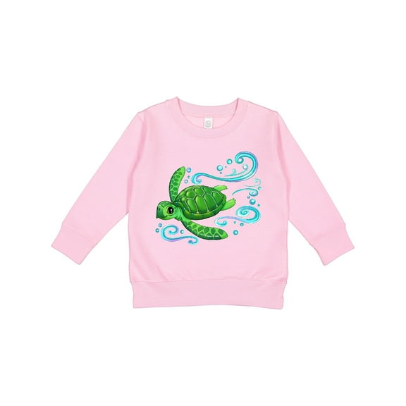 Inktastic Sea Turtle Swimming Toddler Sweatshirt