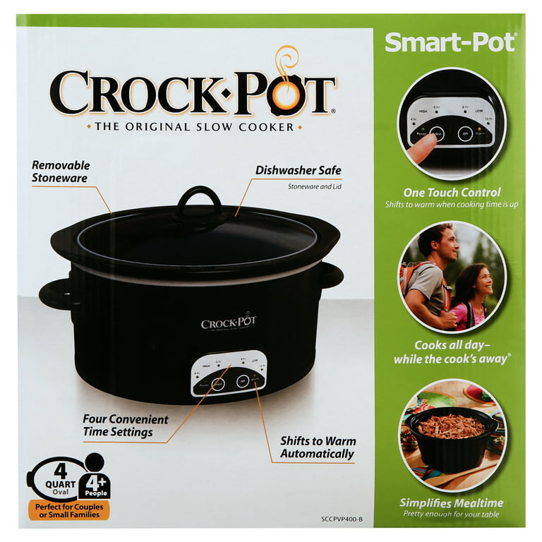 Crock-Pot SCV400-B 4 qt Slow Cooker - Black Original Slow Cooker