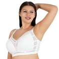 thumbnail image 7 of ANYIRIS Minimizer Bras for Women Full Coverage No Underwire Plus Size Wireless Bras with Support and Lift (White, 38D), 7 of 7