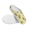 thumbnail image 3 of Goofa Yellow Corn Print Womens Mens Cotton Lightweight House Slippers , Washable Home Slippers,Indoor Comfy Bedroom Cozy Slippers-40/41, 3 of 7