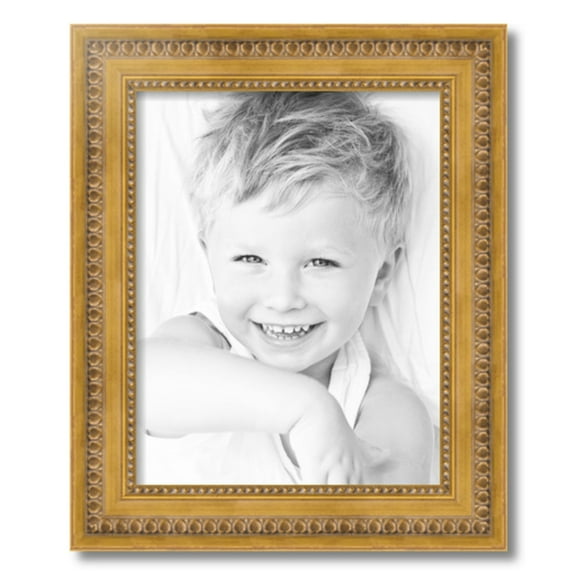 ArtToFrames 14" x 18" Gold Picture Frame, 14x18 inch Gold Wood Poster Frame (WOM-4166), 1 Pack