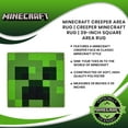 Minecraft Creeper Area Rug Creeper Minecraft Rug 39Inch Square