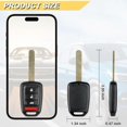 thumbnail image 4 of Key Fob Replacement for 2013 2014 2015 Honda Accord/ 14 15 Civic Car Keyless, 4 of 5