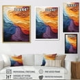 thumbnail image 4 of Designart "Lyrical Sunset Yellow Orange Abstraction II" Abstract Canvas Wall Art, 4 of 5