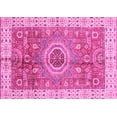 thumbnail image 1 of Ahgly Company Indoor Rectangle Abstract Pink Modern Area Rugs, 7' x 9', 1 of 4