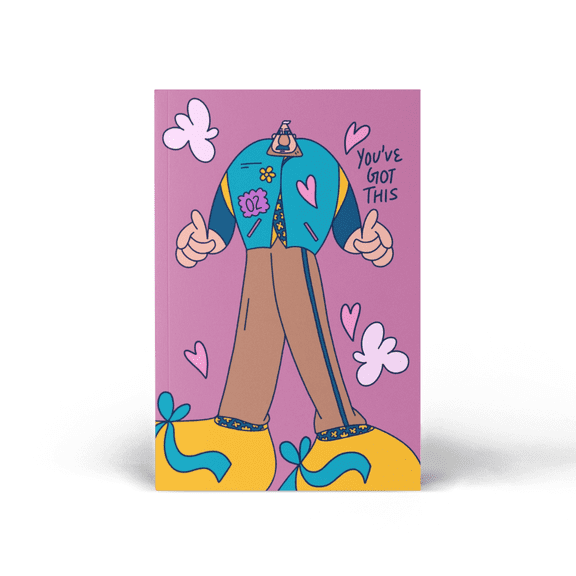 Quirky Colorful A5 Soft Cover Diary with 50 Ruled Pages