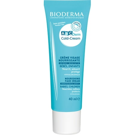 Bioderma ABCDerm Cold-Cream Moisturizing Face Cream for Babies and Kids - 1.33 fl.