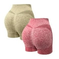 thumbnail image 1 of Plebaso Lot de 2 Shorts de Cyclisme Respirants pour Femmes, Shorts de Yoga Taille Haute pour Course, 1 of 6