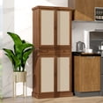 thumbnail image 3 of Miekor Furniture 4 Door Cabinet with 1 Drawer, with 4 Adjustable Inner Shelves, Storage Cabinet BS3484, 3 of 6
