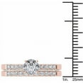 thumbnail image 4 of 1 Carat T.W. Diamond Classic 10kt Rose Gold Engagement Ring Set, 4 of 5