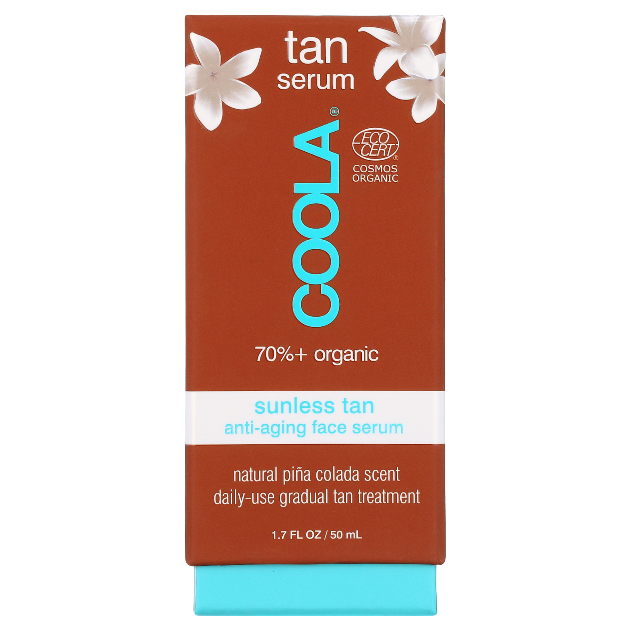 COOLA Organic Sunless Tanner Serum, Self Tan Face Serum for Anti-Aging and Skin Care, Piña Colada, 1.7 fl oz - image 2 of 10