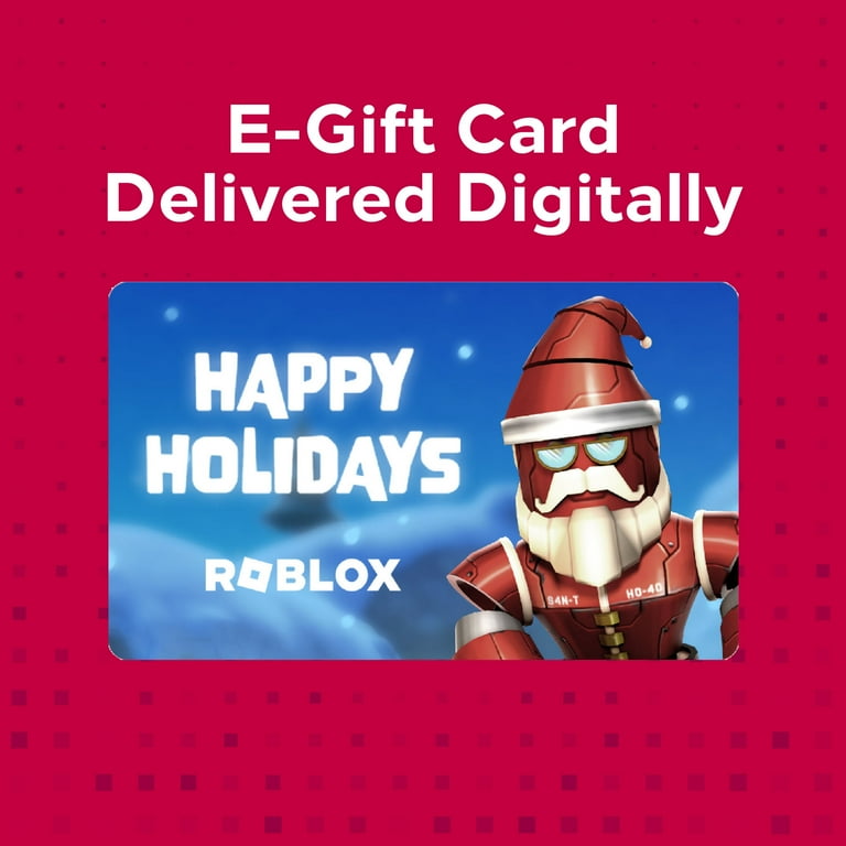 Roblox $25 eGift Card - Happy Holidays Santa [Digital] - Walmart.com