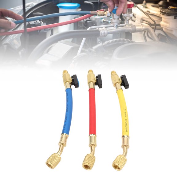 R134A R410A R22 R12 Mangueras de Carga, Manguera de Carga de RefrigerAción Conjunto de Manguera Engrosado de 1/2 Pulgada Color Codificado para el aire del aire Condición