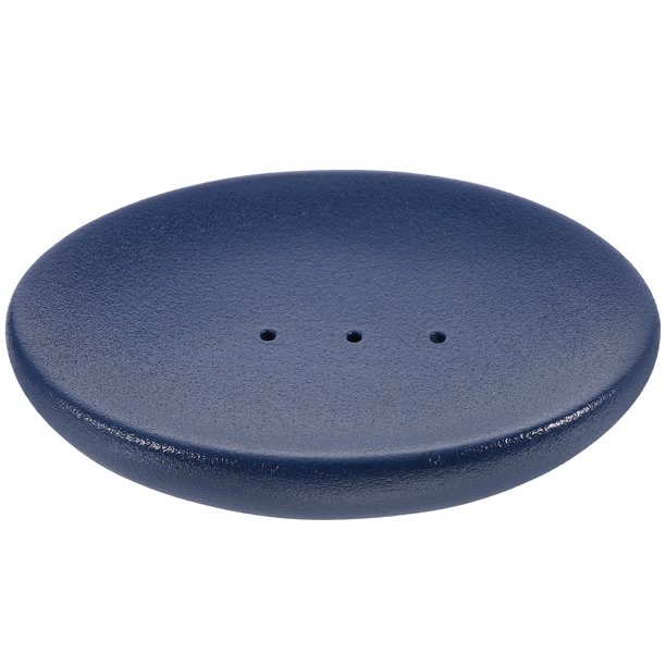 jabonera de cerámica creativa, soporte artístico para jabón, accesorio de baño para el hogar, dormitorio, hotel, azul oscuro.