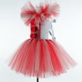 thumbnail image 5 of Disfraz de payaso de It Pennywise para niña, vestido con tutú gris y rojo, disfraces de payaso espeluznante para Halloween para niña, ropa de fiesta de carnaval, 5 of 5