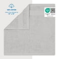 thumbnail image 2 of Cotton Paradise 100% Cotton 4 Piece Washcloths, Soft Absorbent Small Hand Face Towels Wash Rags for Body, Silver Gray, 2 of 6