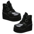 thumbnail image 6 of PAMINGONO 1 Pair Boots Ankle Black Color Rubber Sole For Night Dancing Party, 6 of 8