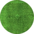 thumbnail image 1 of Ahgly Company Indoor Round Abstract Green Modern Area Rugs, 5' Round, 1 of 4