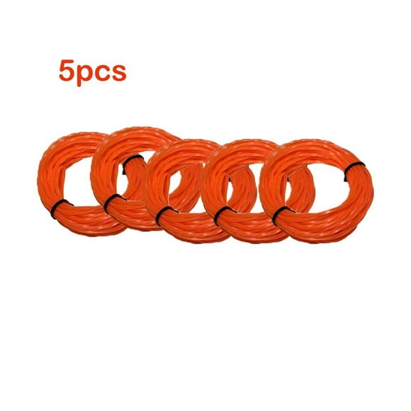 10pcs For Ego Grade 0.095 in. Brushcutter Cord Orange Trimmer Nylon Strimmer Line