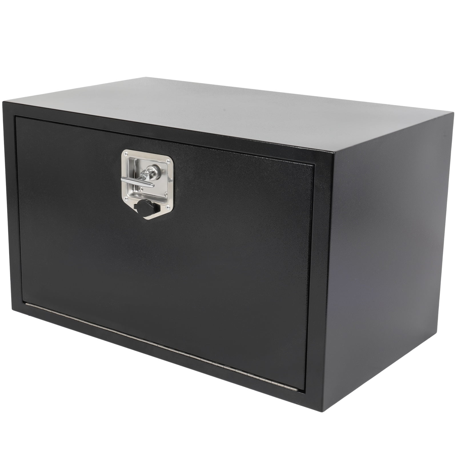 CCIYU 30 Inch Iron Truck Bed Toolboxes, Heavy Duty Truck Tool Box with Lock Keys, Storage Tool Box Chest Box Organizer for Pickup, RV, Truck Bed, Trailer, 30"x 18"x18", Black