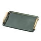 thumbnail image 1 of Bandeja rectangular para servir, organizador de platos para servir, bandeja de mostrador, bandejas para servir verde oscuro, 1 of 8