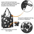 thumbnail image 4 of 5 Pack Foldable Shopping Bag,Spooky Halloween Ghosts Pattern Reusable Grocery Bags with Pockets,Large Reusable Tote Bags with Handles Waterproof & Lightweight, 4 of 6