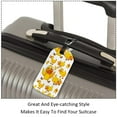 thumbnail image 3 of Square 2Pack PU Leather Cute Yellow Ducklings Cruise Luggage Tag with Privacy Cover and Name ID Tag for Travel Handbags Backpacks Luggage Tags, 3 of 6