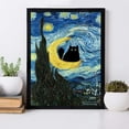 thumbnail image 2 of DIY 5D Diamond Painting Kit (For Adults) Diamond Painting "Van Gogh Starry Night Cat" - Full Diamond Crystal Rhinestone Embroidery Craft Kit, Can Be Used As Gift, Wall Decoration, 2 of 8
