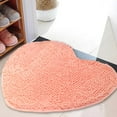 thumbnail image 5 of Hgallory Soft Chenille Thick Floor Mats for Bedroom Living Room, Non-Slip Floor Rugs for Entrance Sofa side, Valentine Decor Solid Color Floor Doormat, 20"x24"x0.8", 1 Pack, Pink, Heart, 5 of 8