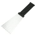 thumbnail image 3 of Unique Bargains 2Pcs Metal Hair Pick Afro Comb for Curly Hair Afro Picks Hairdressing Styling Tool Black 9.05"x2.75", 3 of 7